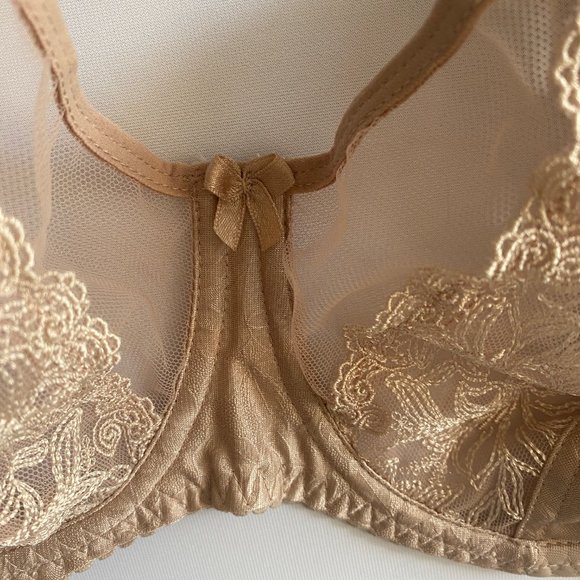 Balconette Bra Underwire, Soft cup, Unlined European GAIA - Picture 3 of 13